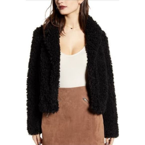 Blank NYC Faux Fur Teddy Coat [A20] - Picture 2 of 7
